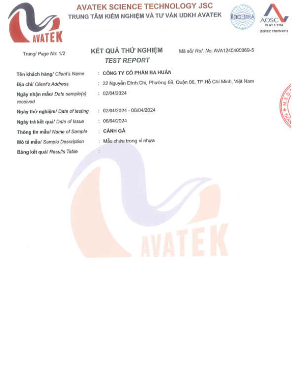 Kiểm nghiệm Avatek